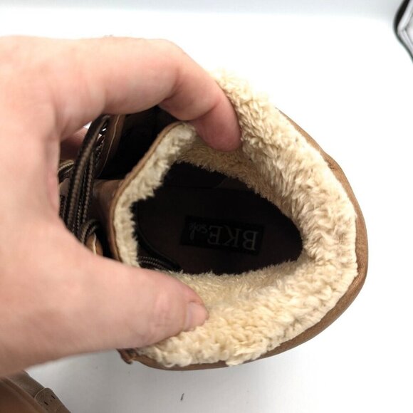 Buckle BKE Cameo Cap Toe Hiking Boots Shearling Lined Brogue Women's 9 (39) - Picture 9 of 9